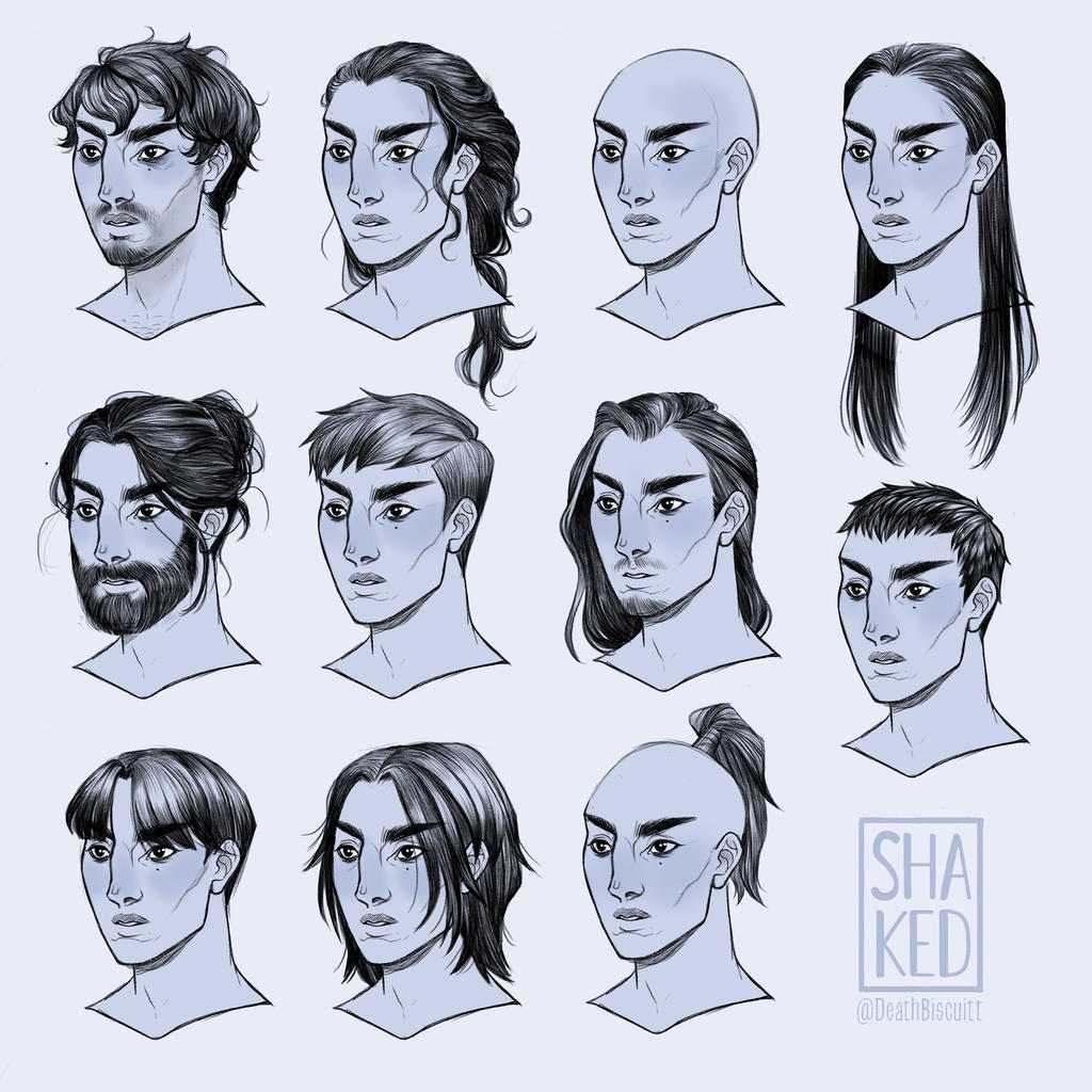 Male Hairstyle Study by DeathBiscuitt on DeviantArt