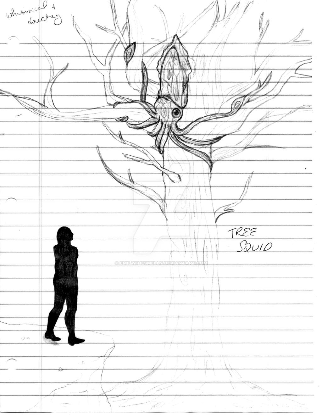 The Tree Squid Sketch by emilythesmelly on DeviantArt