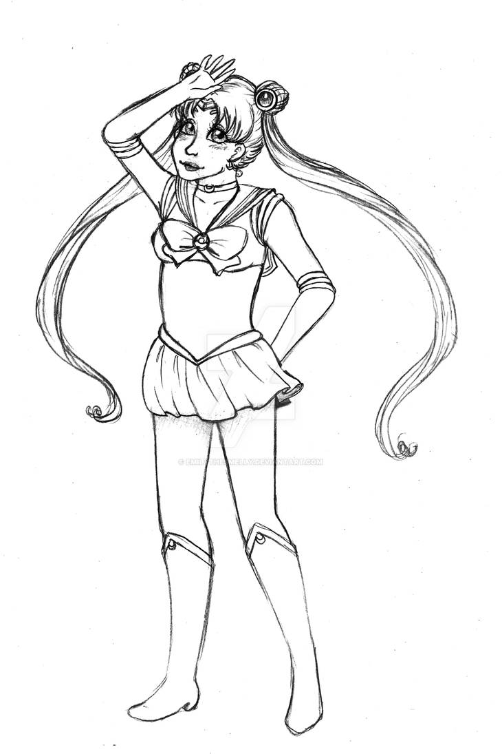Sailor Moon Sketch by emilythesmelly on DeviantArt
