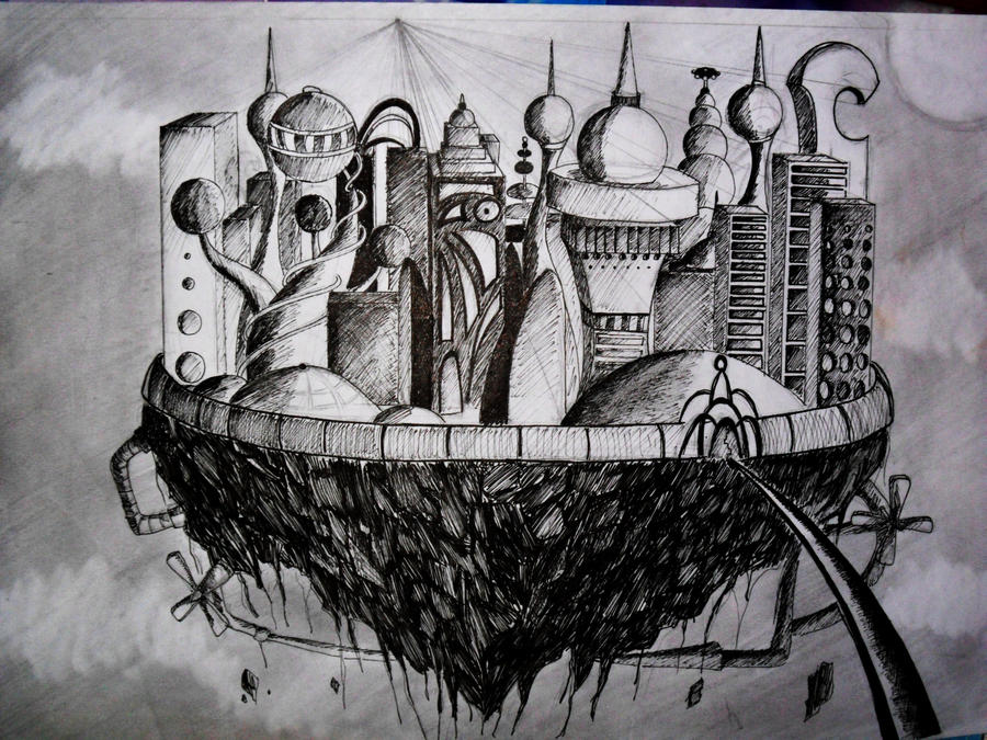 Futuristic City by Aldrielle on DeviantArt