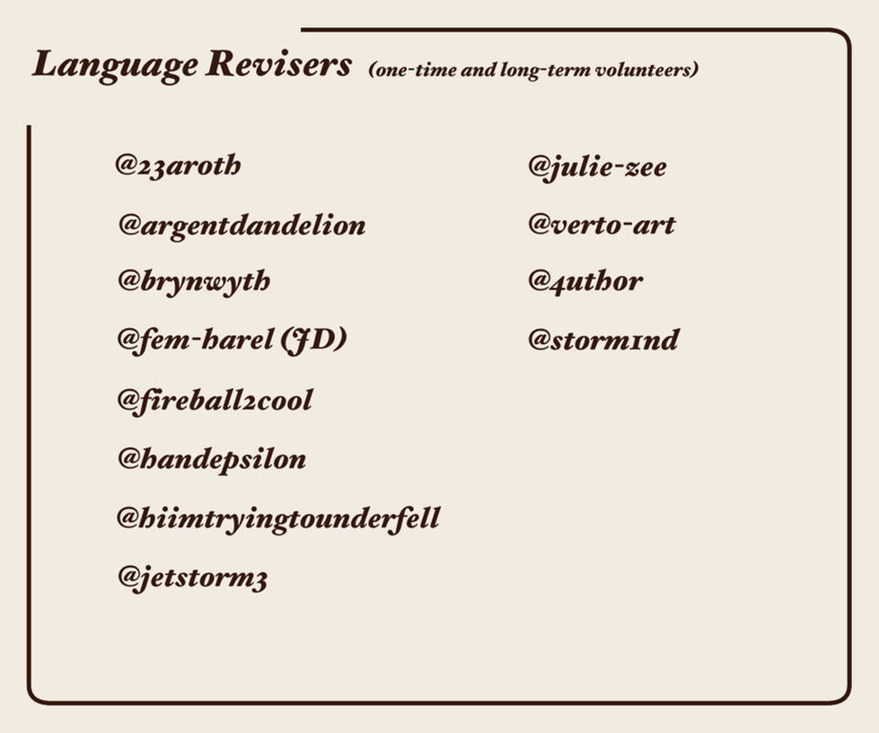 Language revisers