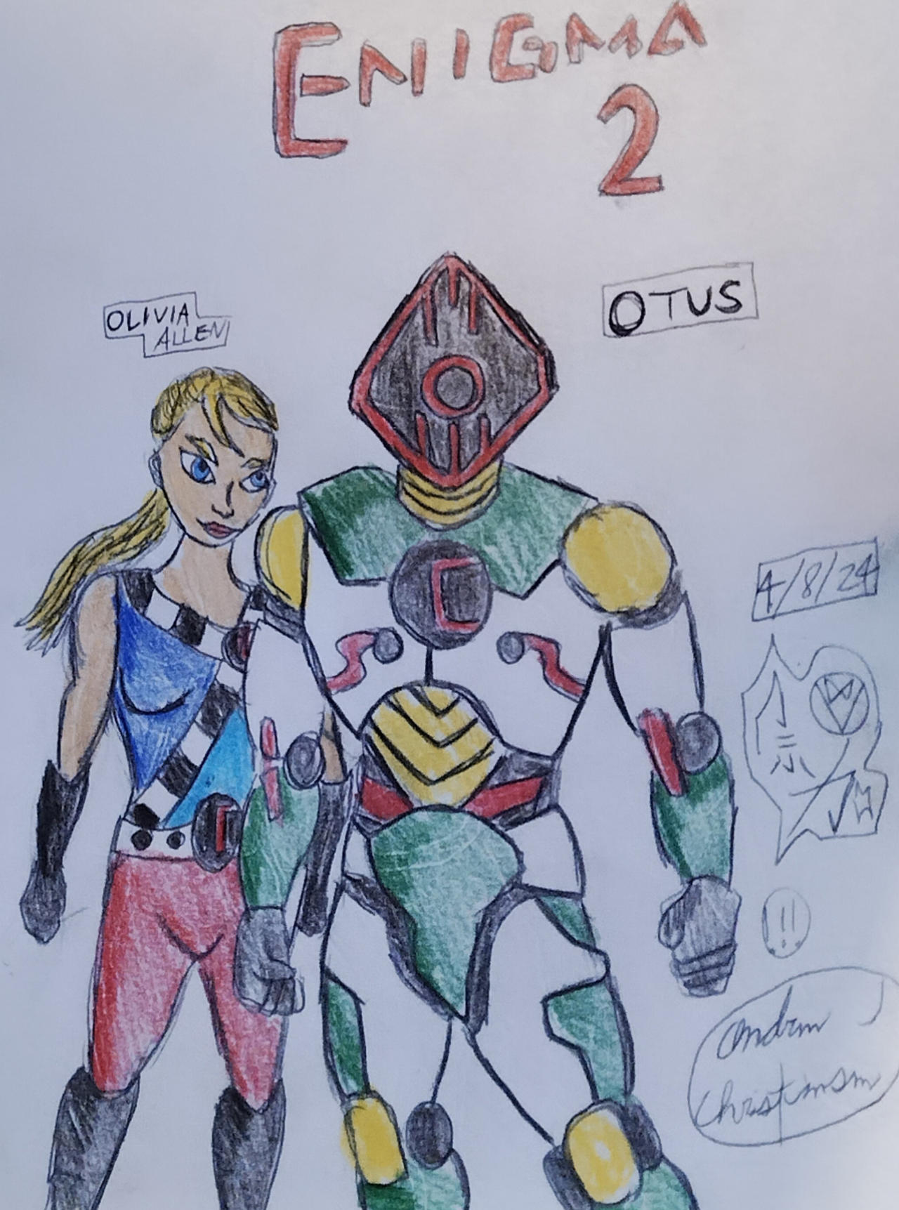 ENIGMA 2 First Drawing by ACtheBodyguard on DeviantArt