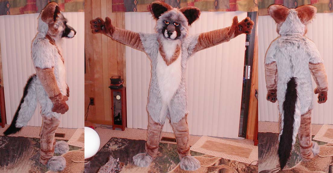 Grey Fox Fursuit