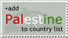 Add Palestine to country list by Free-Palestine