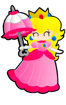 Princess Peach with Parasol