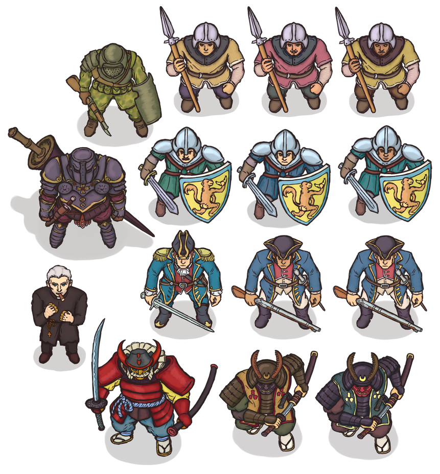 RPG Tokens: Human Characters by Endrq on DeviantArt