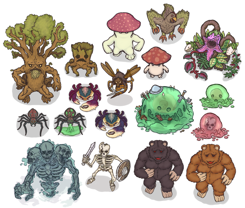 RPG Tokens: Monsters by Endrq on DeviantArt