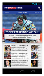 Sky Sports News Android App Redesign