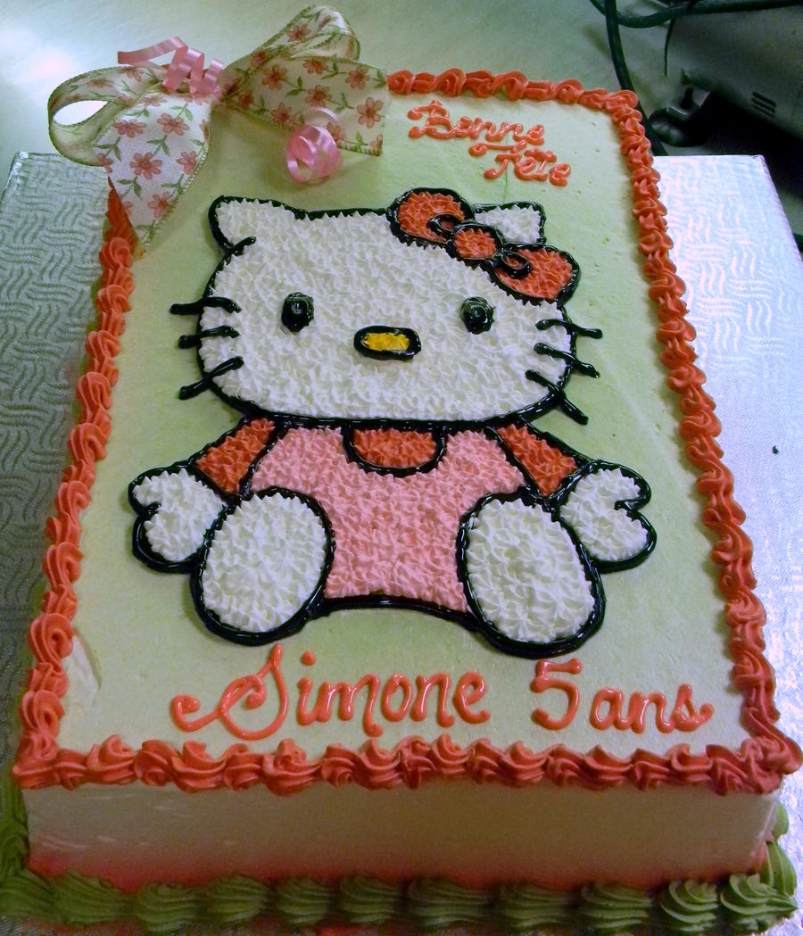 Hello kitty birthday cake by buttercreamfantasies on DeviantArt