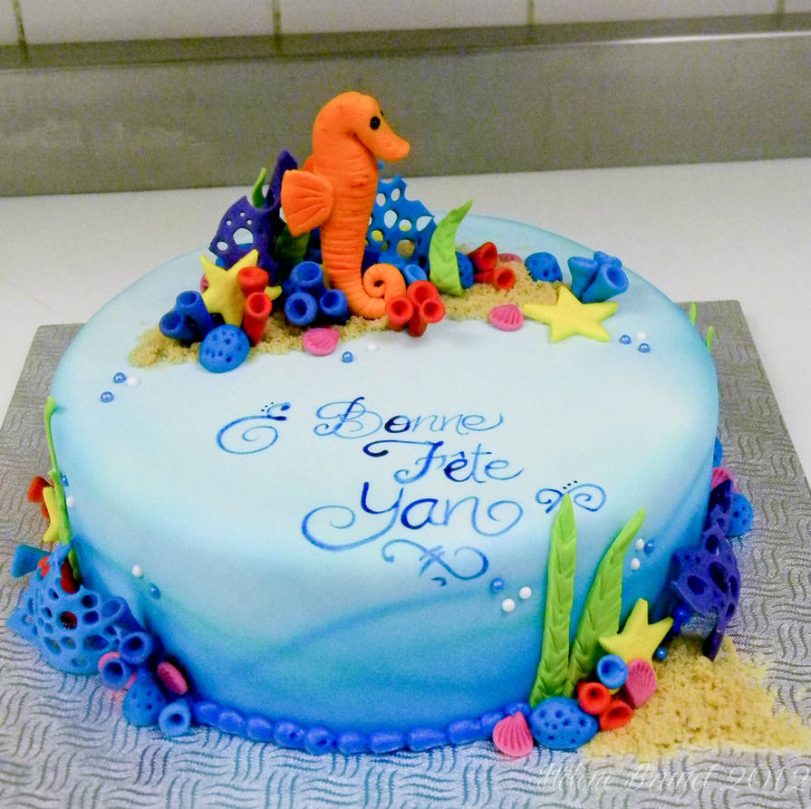 Seahorse Cake By Buttercreamfantasies On Deviantart Seahorse Cake By Buttercreamfantasies On Deviantart