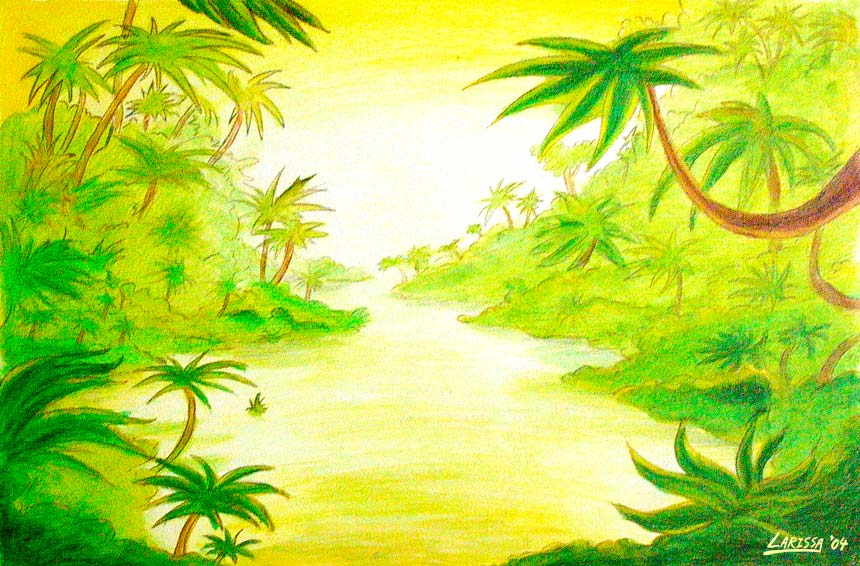 Cartoonschool: Jungle river