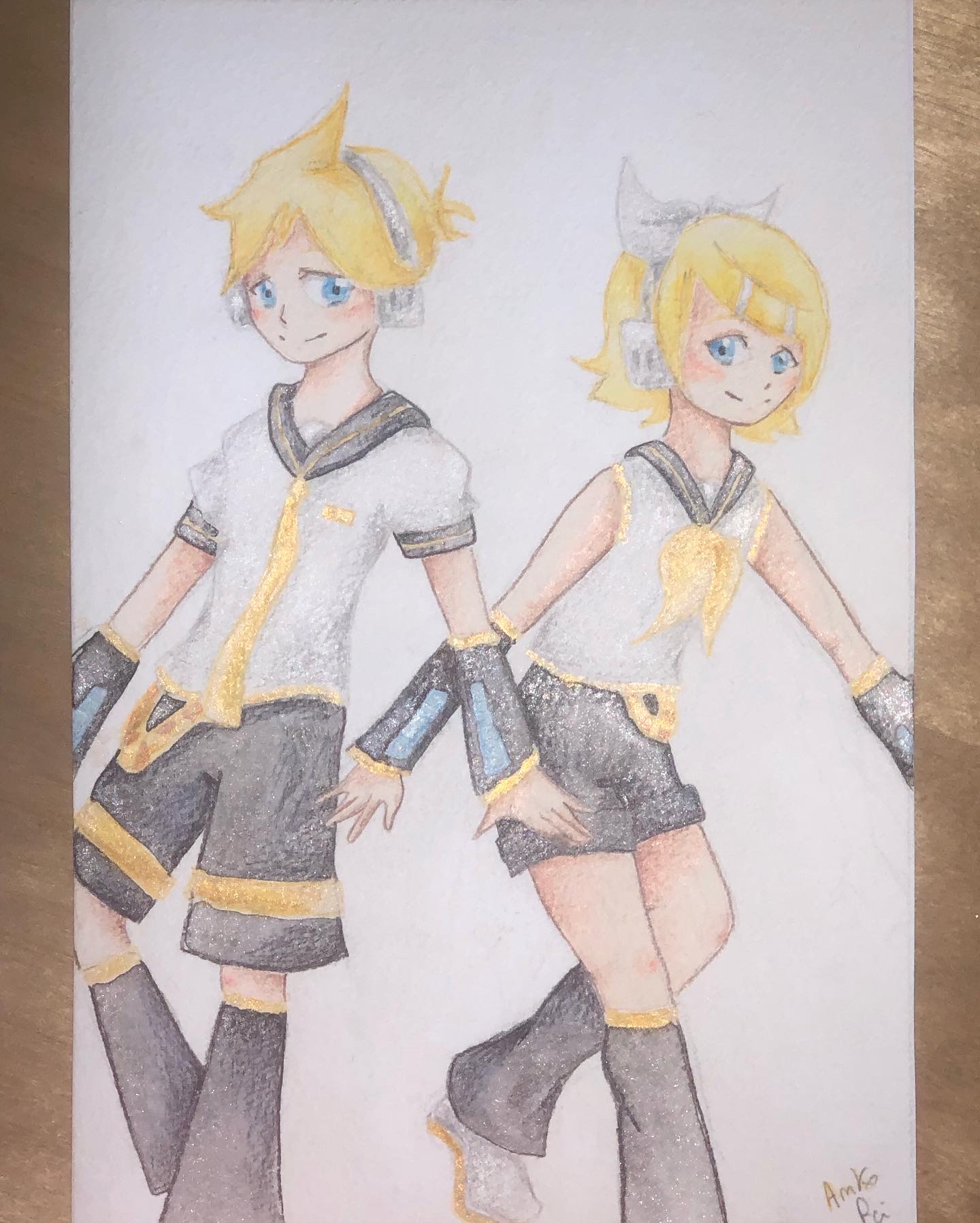 Lin X Rin Kagamine Rin and Len illustration by ankorei on DeviantArt