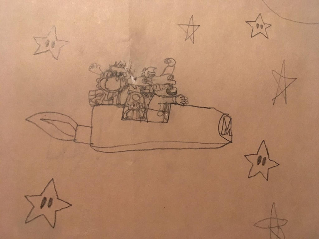 Mario Riding Rockt Mario Rocket Ride by AnimalOfEden on DeviantArt