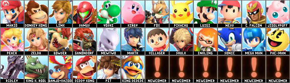 Super Smash Bros Reboot Challenge Roster by AnimalOfEden on DeviantArt