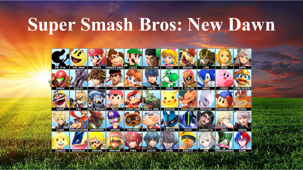 Super Smash Bros Reboot Roster by AnimalOfEden on DeviantArt