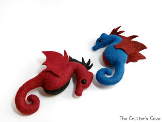 Seahorses with Dragon Wings