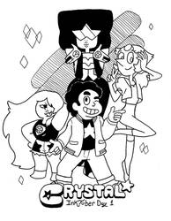 Inktober Day 1 Crystal 2021