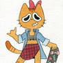 Skateboard Cat