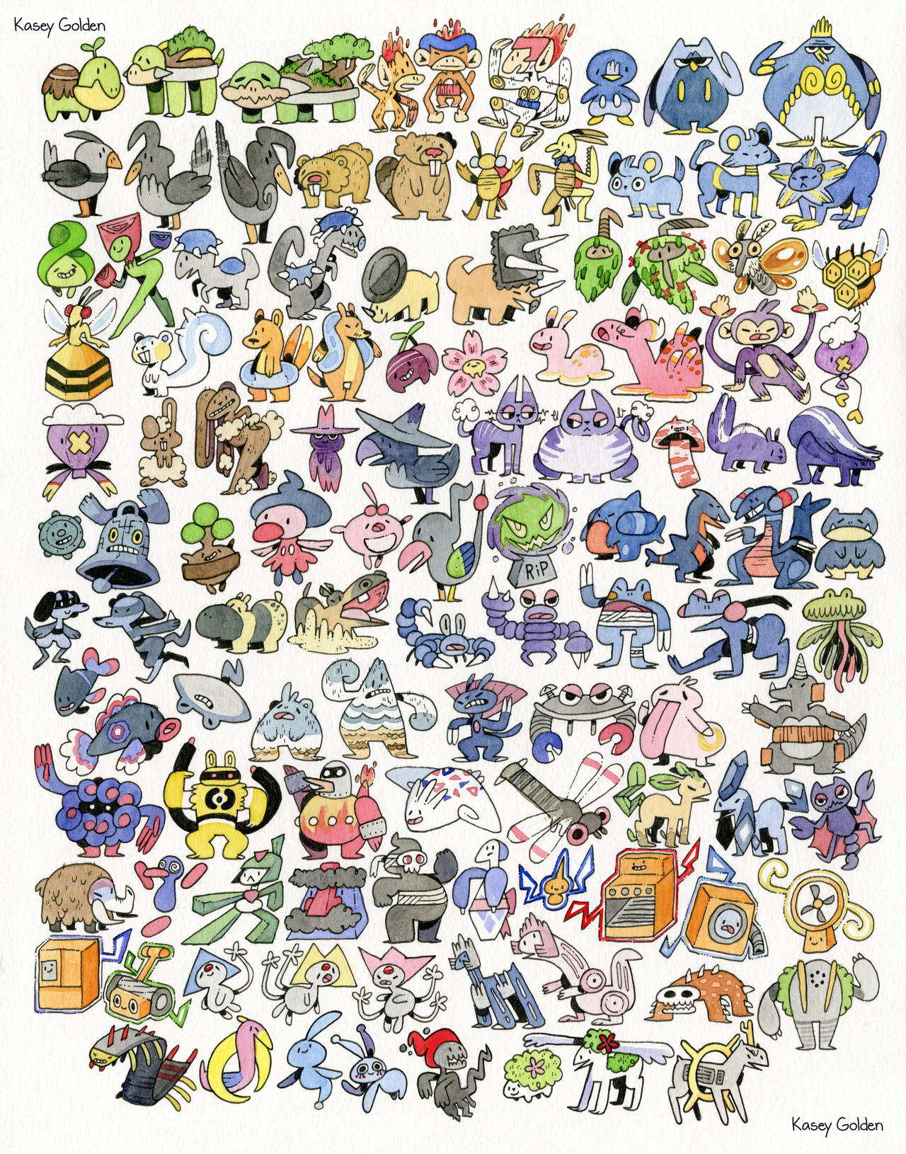 GEN 4 POKEMON (FROM MEMORY!)