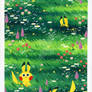 Pikachu In A Field of Flowers