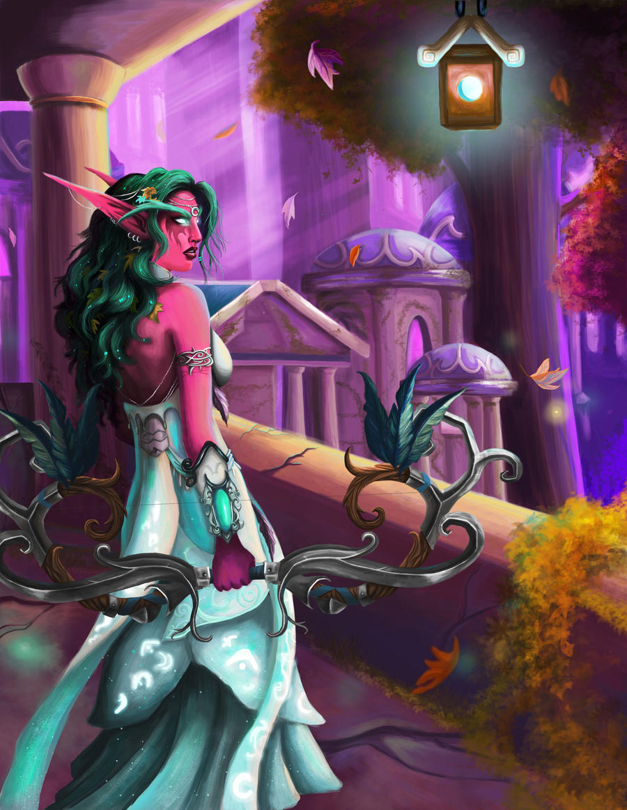 Tyrande Whisperwind In Darnassus