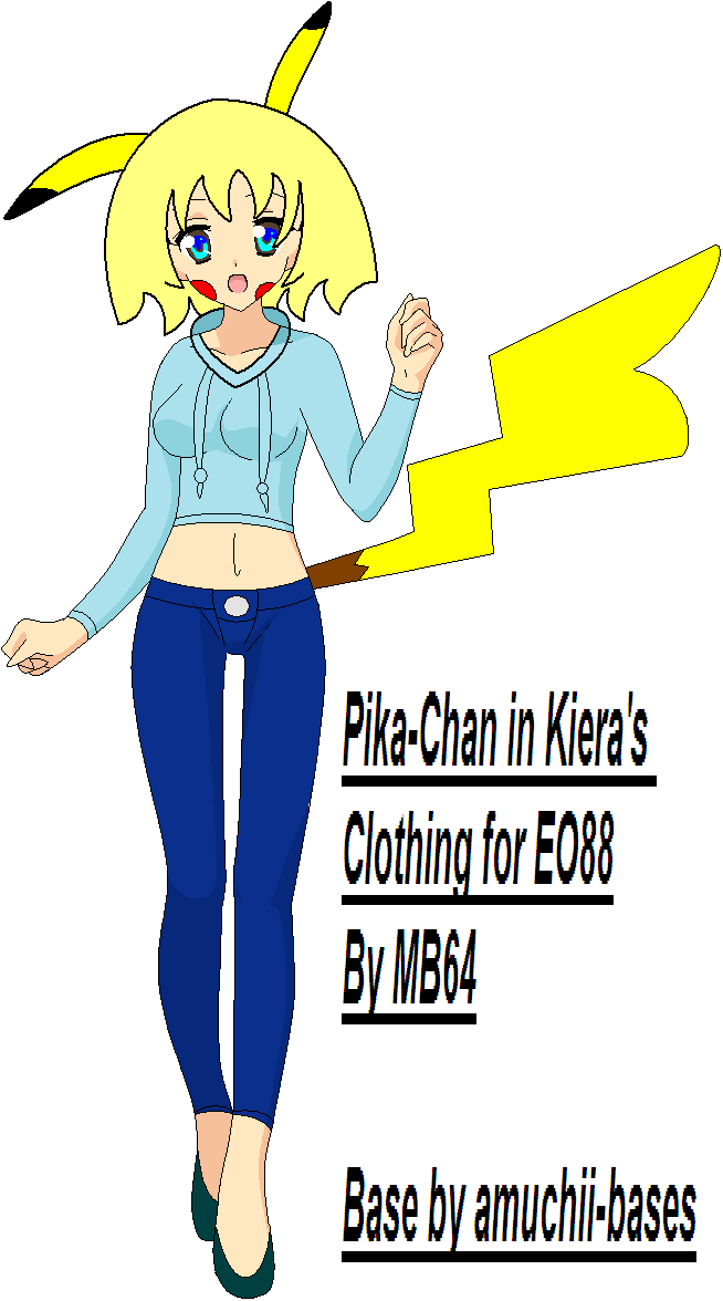 Pika-Chan in Kiera's Clothing