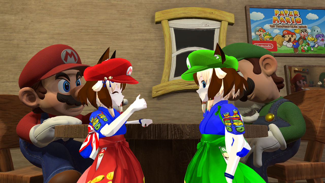 VRChat: Super Mario-Kuu Sisters by MarioBlade64 on DeviantArt