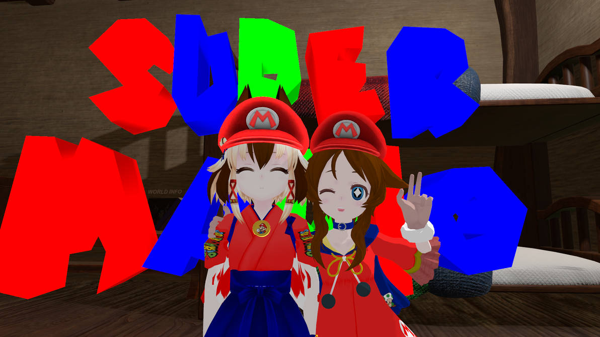 VRChat: Ukon Mario and Miko Mario by MarioBlade64 on DeviantArt