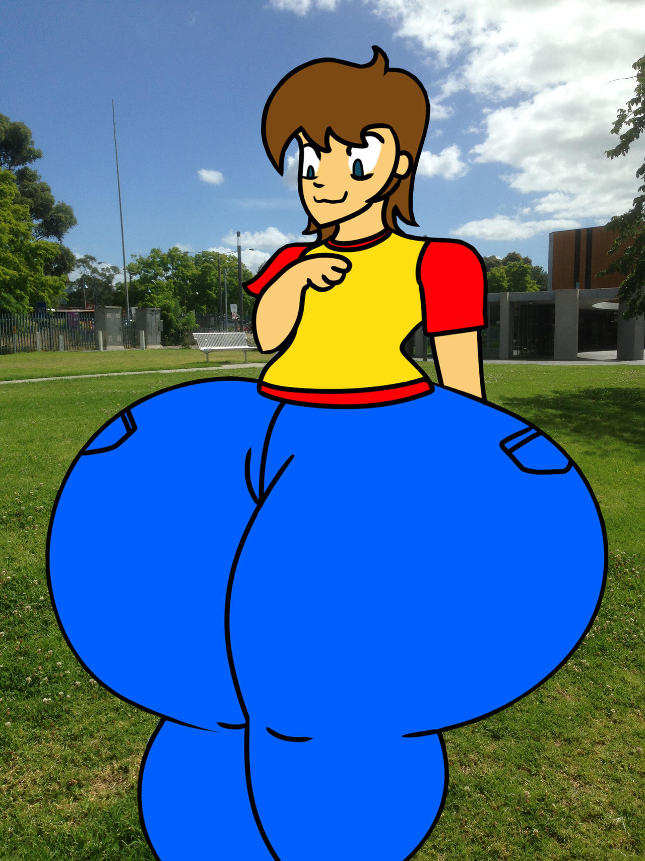 Mb64 MB64's phat thighs At The Train Gate by MarioBlade64 on DeviantArt