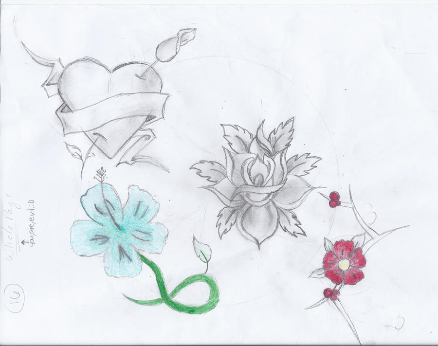 Random tattoo sketches. by ZombayZombay on DeviantArt