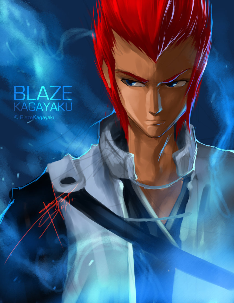 Blaze Kagayaku -Blue flame headshot-