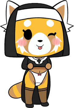 Retsuko's Nun Costume and Panties