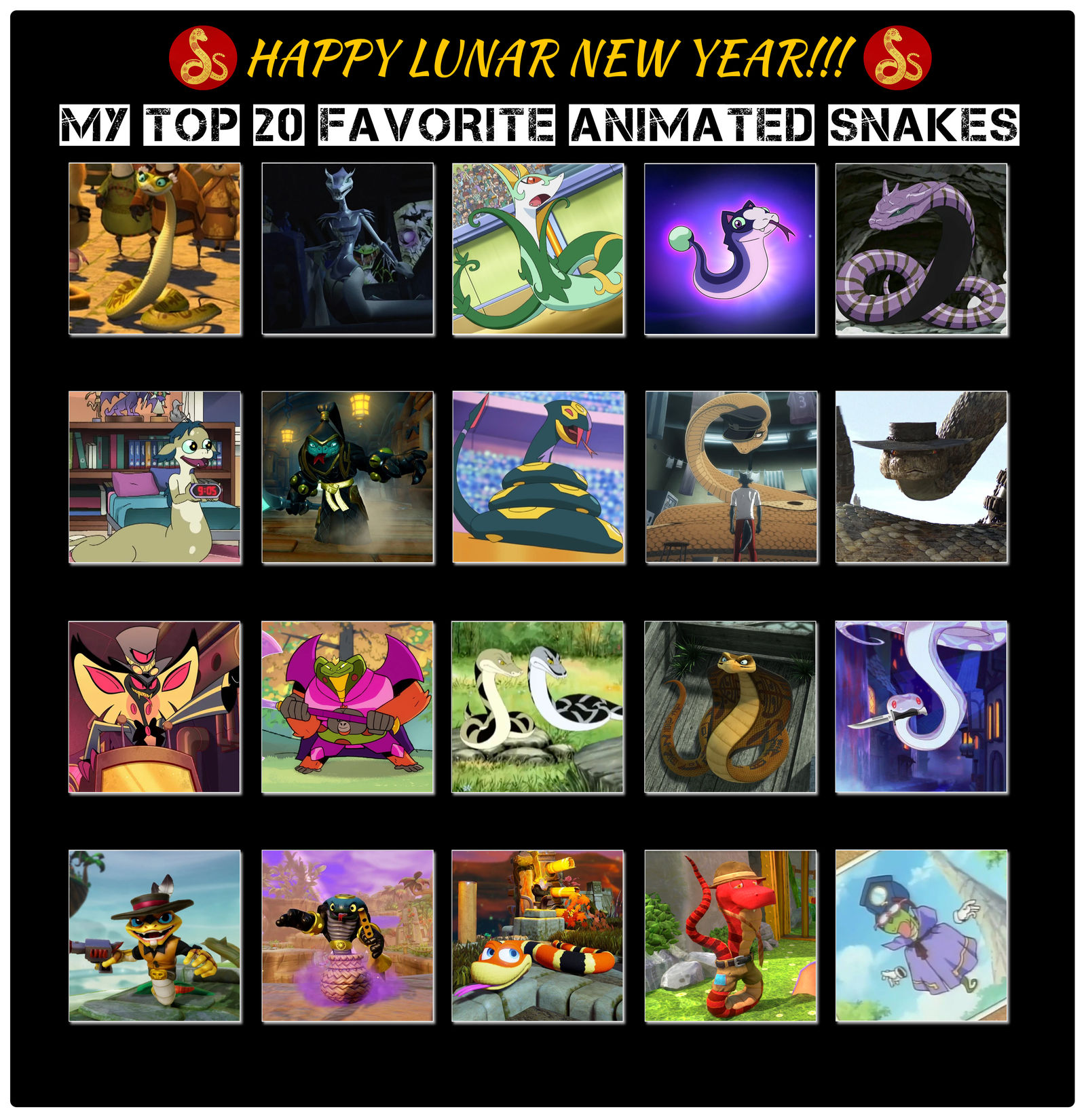 My Top 20 Favorite Animated Snakes by Kunoichi-Bunny on DeviantArt
