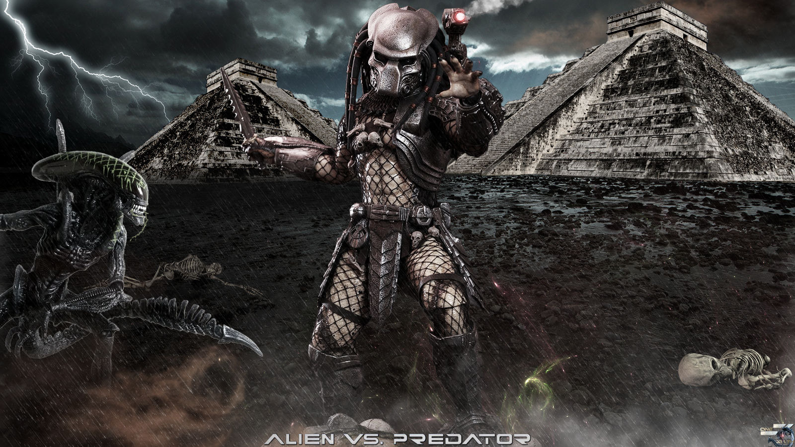 Alien Vs Predator AVP - Hot Toys - HD Wallpaper by Davian-Art on