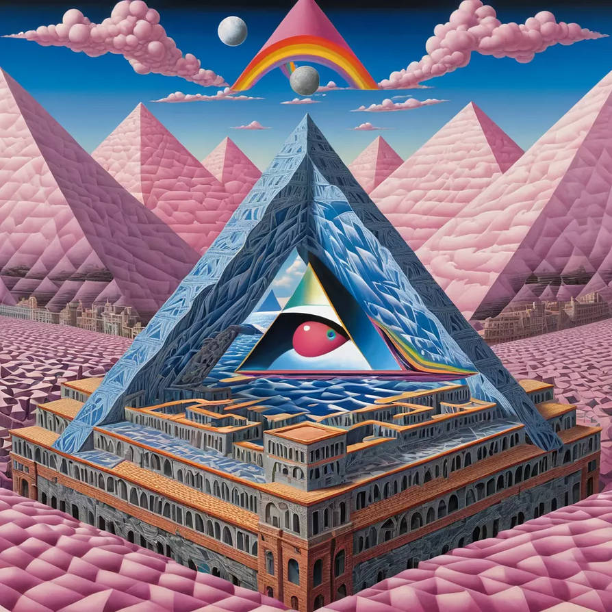 Pink Pyramids by portaljumper1984 on DeviantArt