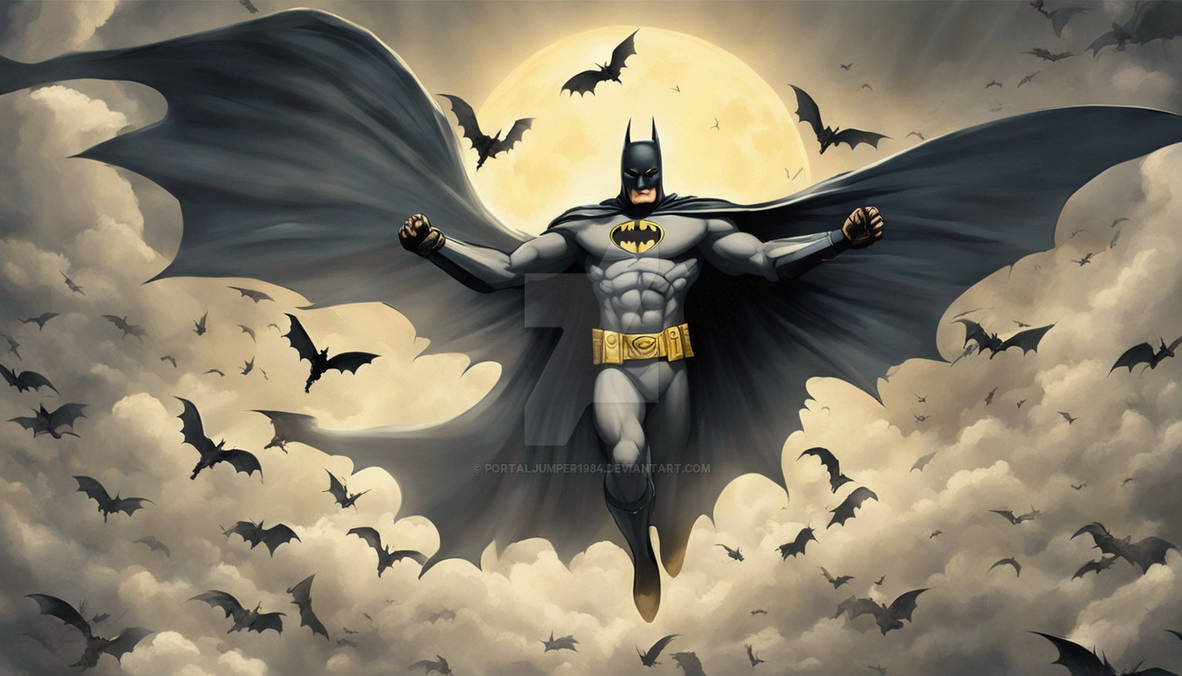 Batman among the Bats by portaljumper1984 on DeviantArt