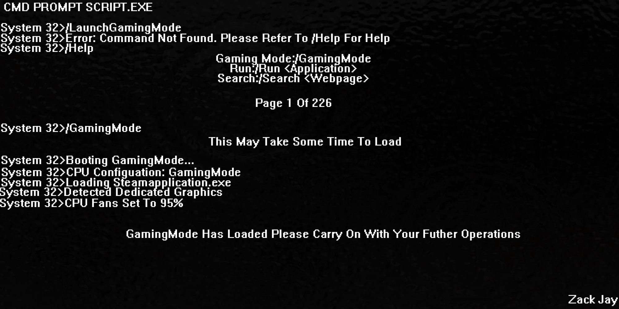 CMD Prompt Gaming Mode (Desktop Wallpaper) by ZackJay12 on DeviantArt CMD Prompt Gaming Mode (Desktop Wallpaper) by ZackJay12 on DeviantArt
