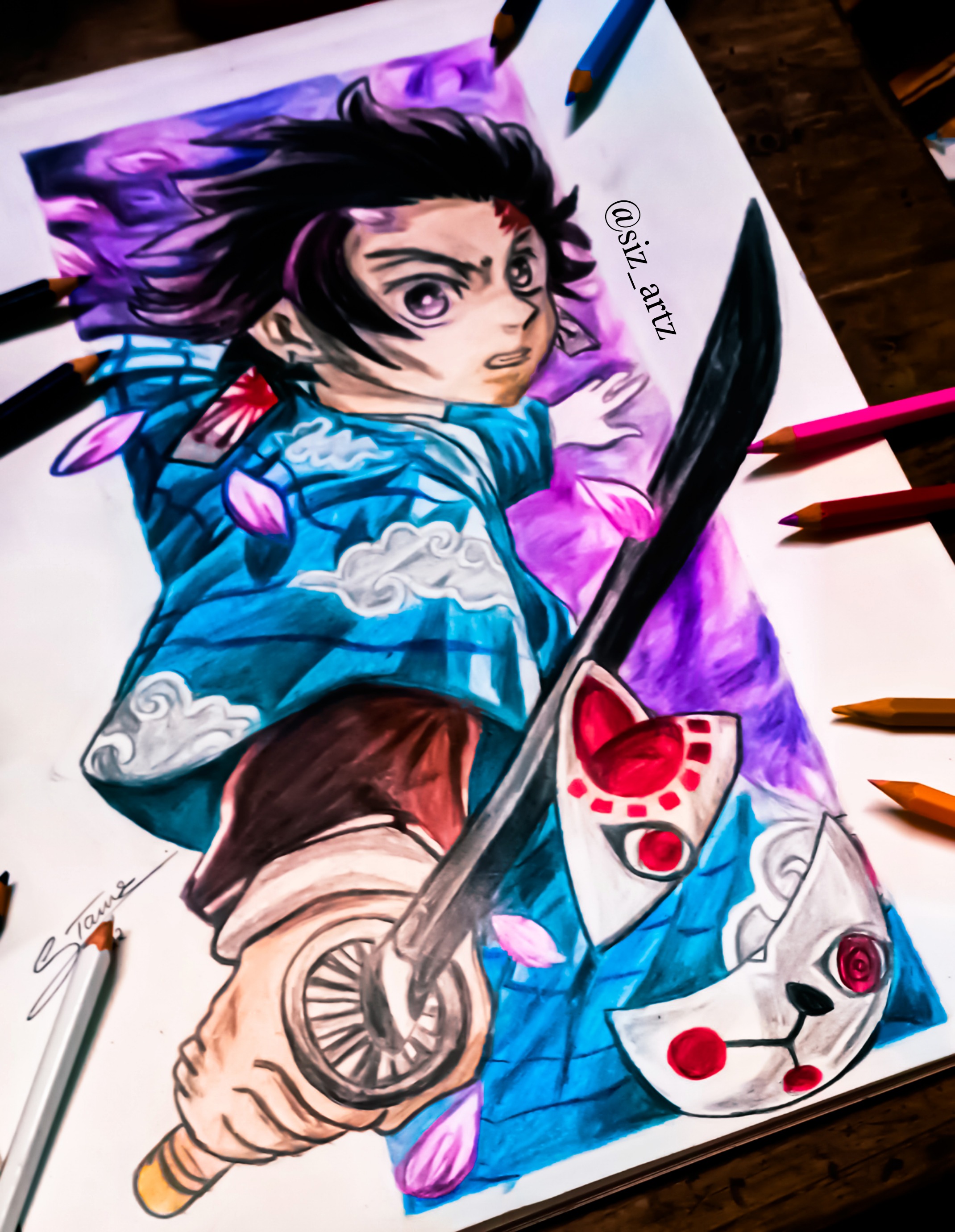 Demon Slayer tanjiro manga panel got lazy on Shade by animelove82746 on  DeviantArt