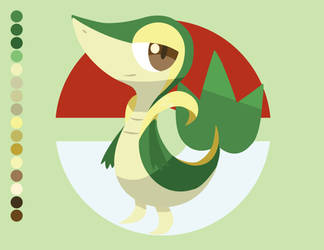 Snivy Vector Art