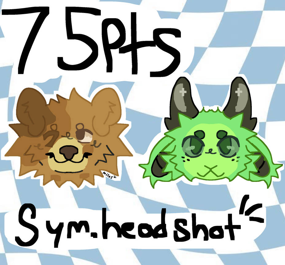 CLOSED WORKING ON ORDERS Sym headshot comm by coolbeansmiles on DeviantArt