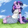 Twilight Sparkle in the Open Field