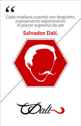 Salvador Dali afiche expectativo