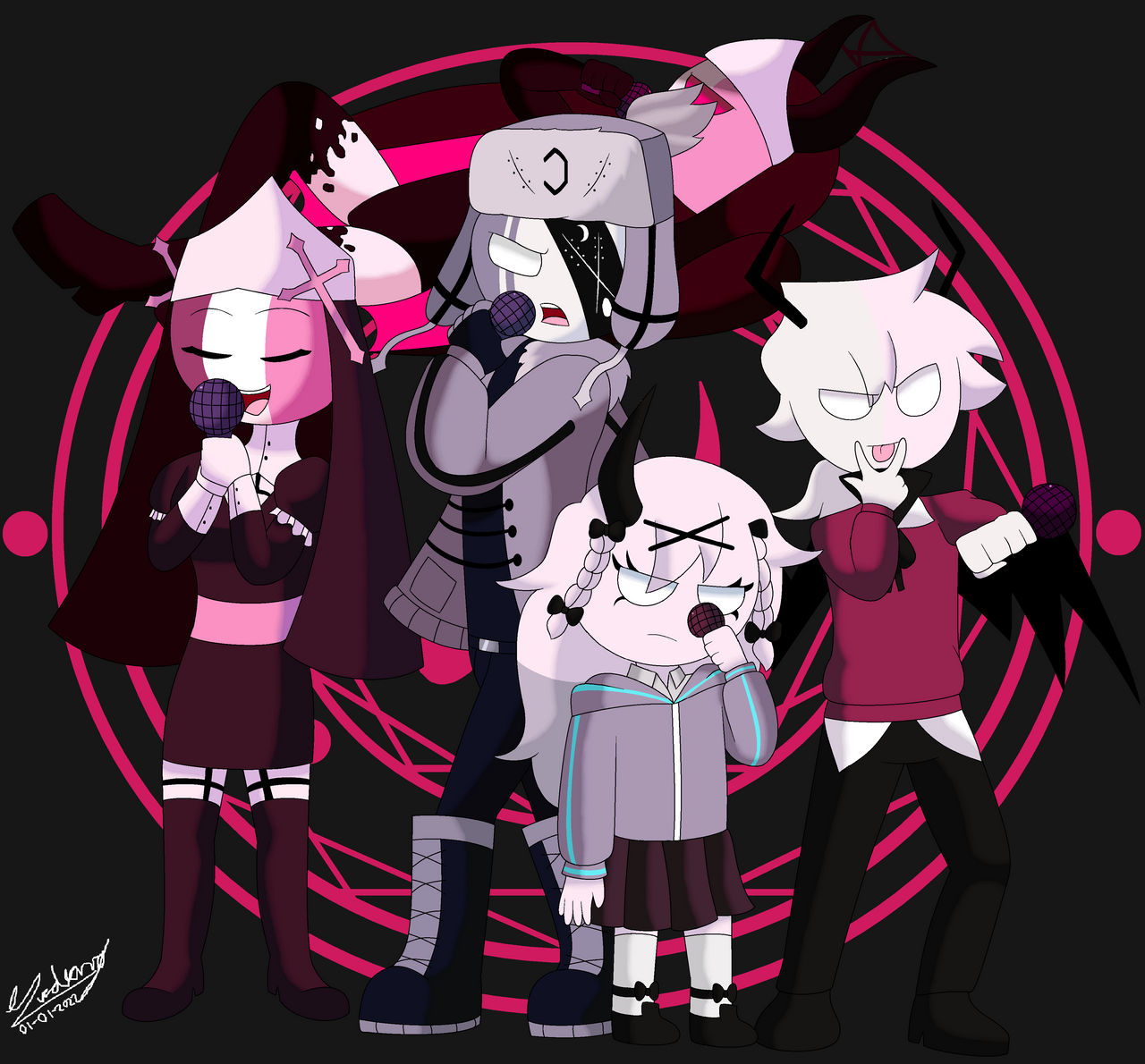 Fnf Selever, Rasaly, Ruv Y Sarvente by DenisseGuadiana on DeviantArt