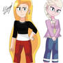 Rapunzel (Sarah Laurence) y Elsa (Kitty Pryde)