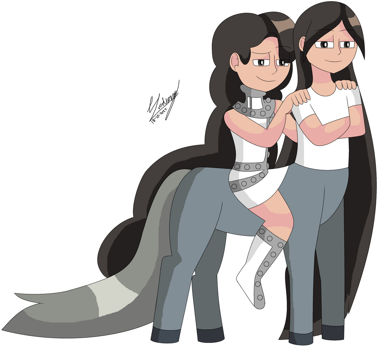 Long-haired girl riding a centaur with long hair by DenisseGuadiana on ...