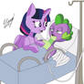 Mlp Twilight Sparkle Y Spike In The Hostipal