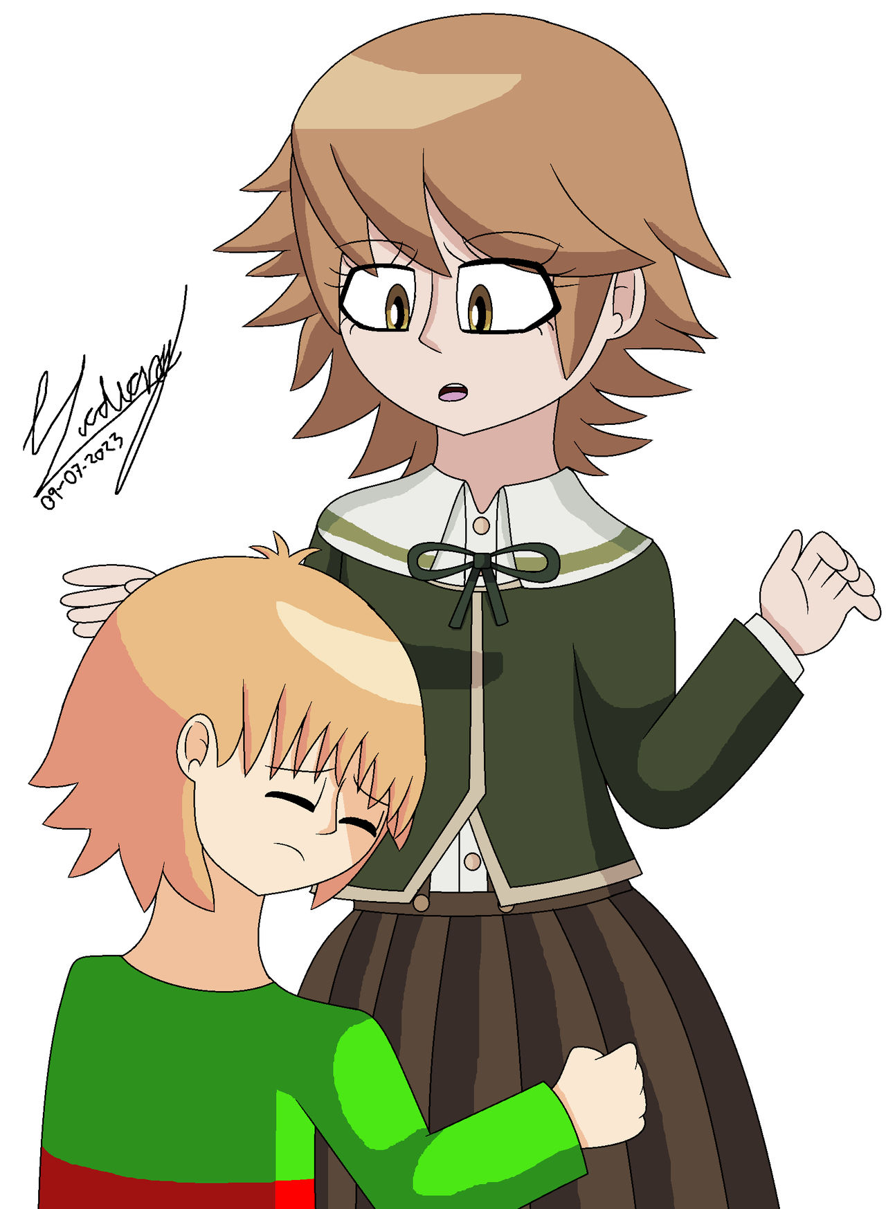 Shawn Coover hugging Chihiros