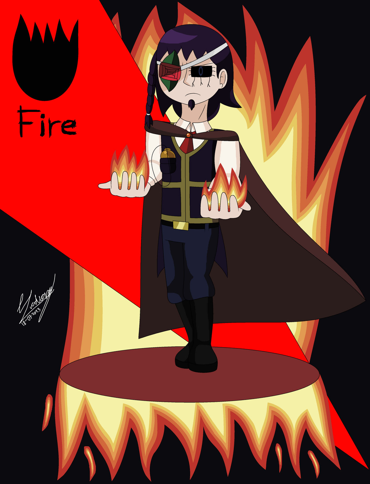 Mauricio Fire #ColorWhellChallengeElementalpowers