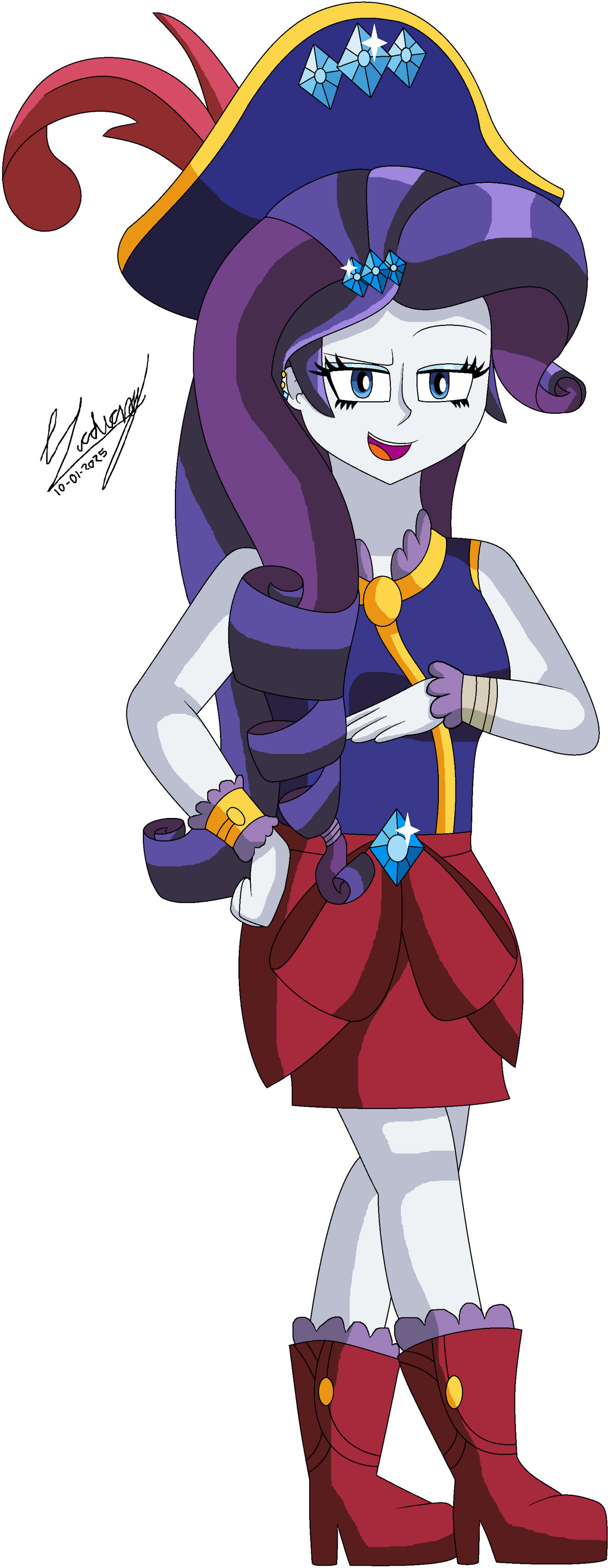 Mlp Eg Rarity Pirate by DenisseGuadiana on DeviantArt
