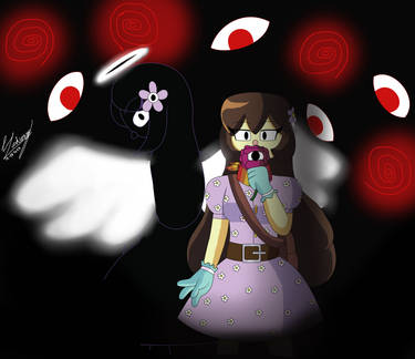 Welcome Home - Angel protecting her flower